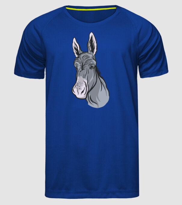 Măgăruș model albastru regal pe tricou