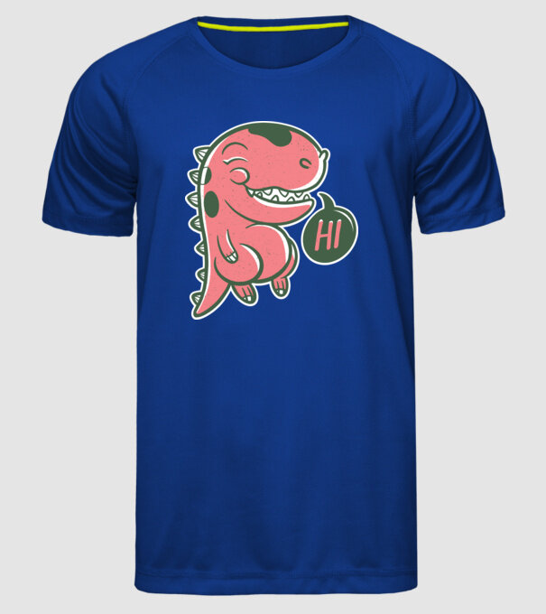 Dinozaur drăguț model albastru regal pe tricou