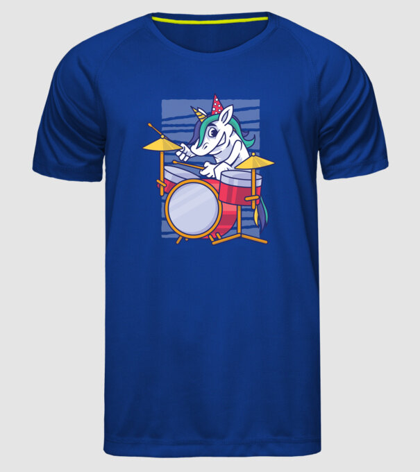 Unicorn Baterist Zi de naștere model albastru regal pe tricou