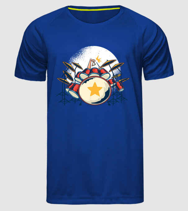 Kit de tobe model albastru regal pe tricou