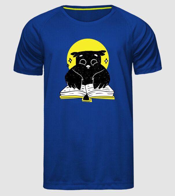 Bufniță de noapte model albastru regal pe tricou
