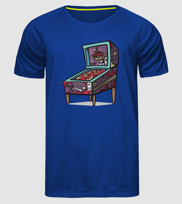 Flipper model albastru regal pe tricou