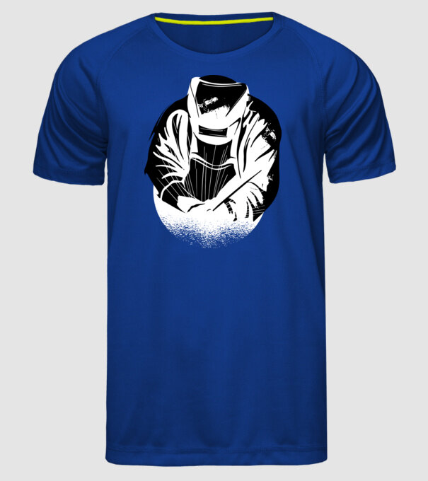 Tricou sudor model albastru regal pe tricou