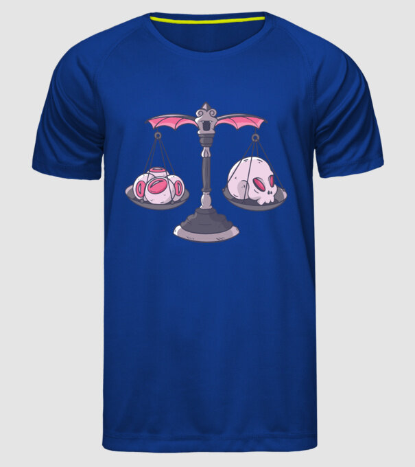 Balanță Horror model albastru regal pe tricou