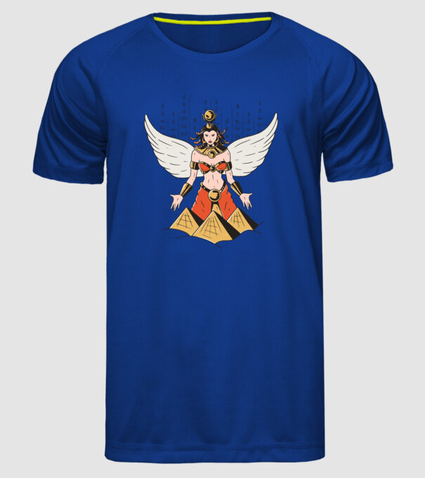 Zeița Isis model albastru regal pe tricou