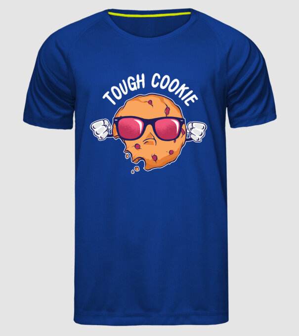 Tricou antrenament prăjitură tare model albastru regal pe tricou
