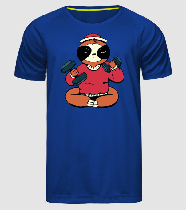 Antrenament Leneș model albastru regal pe tricou