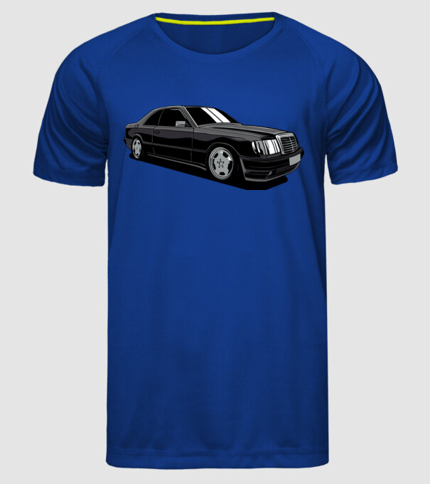 Mercedes model albastru regal pe tricou