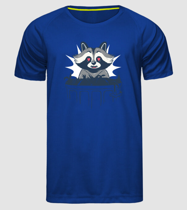 Raton model albastru regal pe tricou