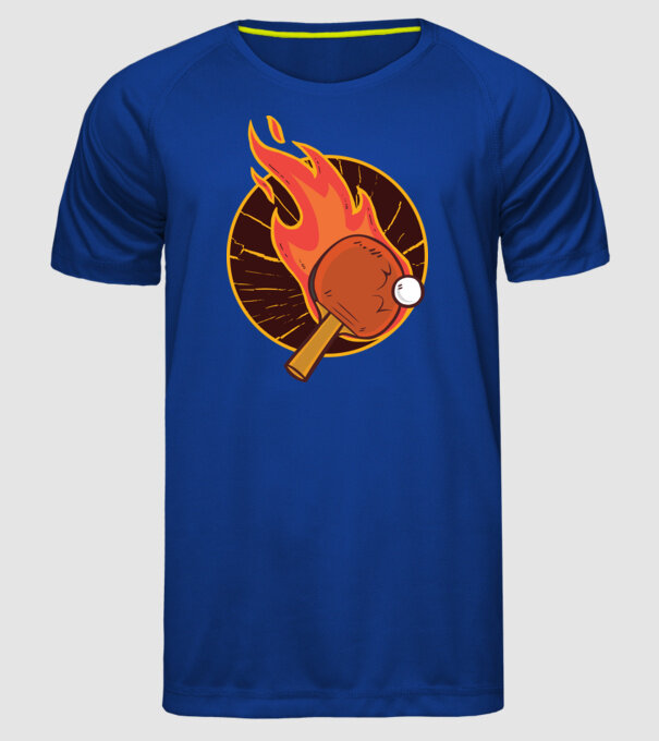 Paletă de ping-pong model albastru regal pe tricou