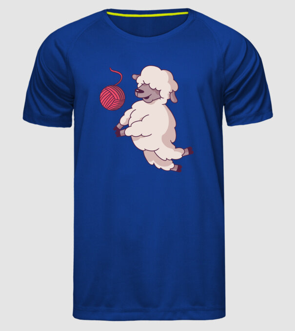 Miel voleibalist model albastru regal pe tricou