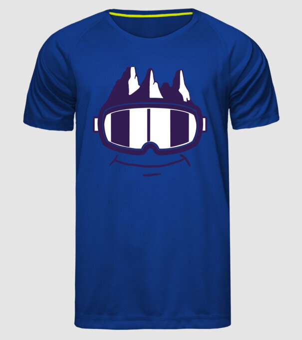 Ochelari de schi Smiley model albastru regal pe tricou