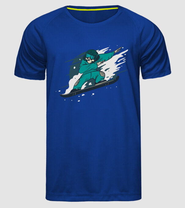 Schelet Snowboard DAB model albastru regal pe tricou