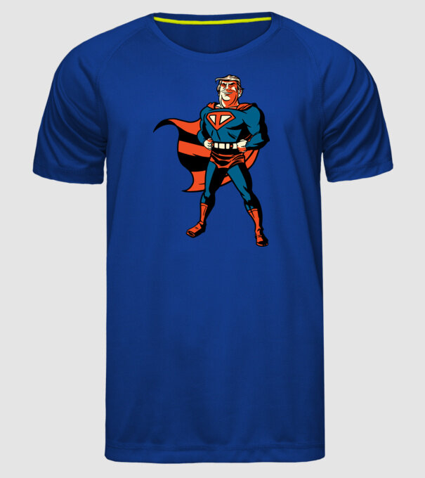 Super Trump Usa 2020 model albastru regal pe tricou