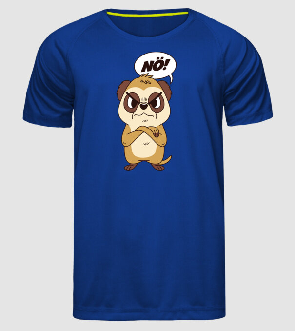 Suricată model albastru regal pe tricou