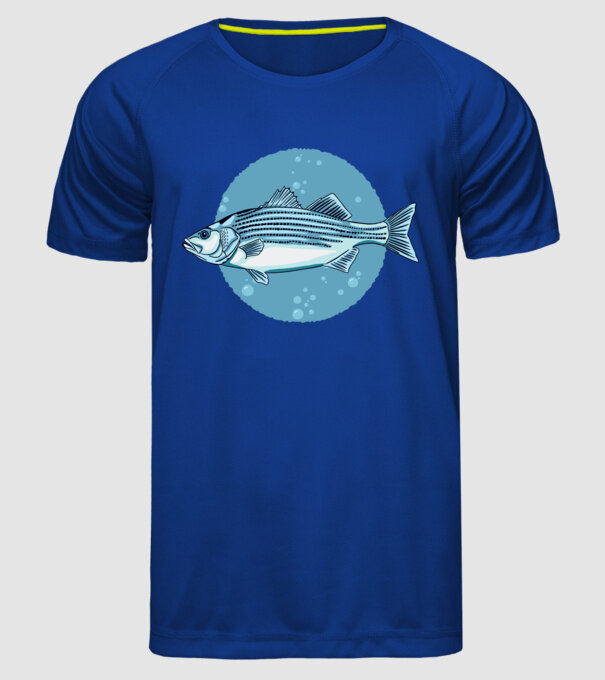 Biban de mare model albastru regal pe tricou