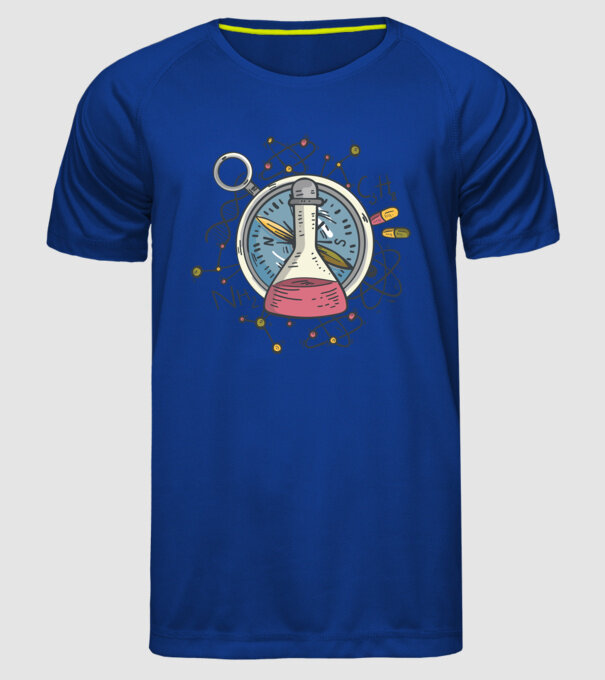 Științific - Chimie model albastru regal pe tricou