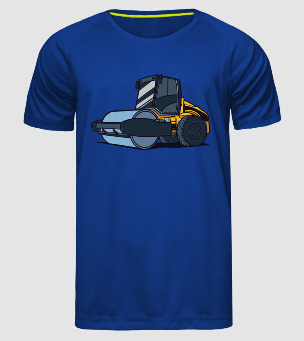 Rulou compresor model albastru regal pe tricou