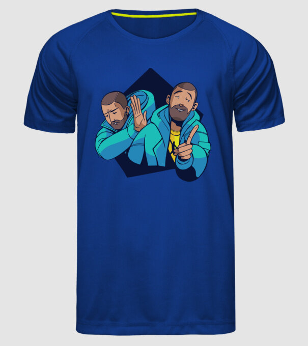 Tricou Meme amuzant model albastru regal pe tricou