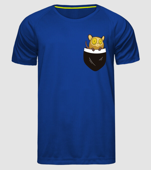 Maki de buzunar model albastru regal pe tricou