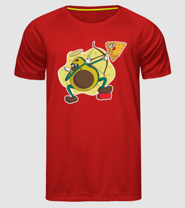 Dragoste de Avocado model roșu pe tricou