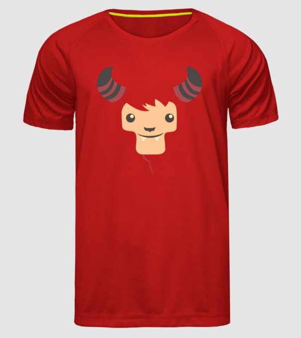 Goat Halloween model roșu pe tricou