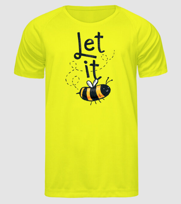 Let it bee - Apicultor model galben neon pe tricou