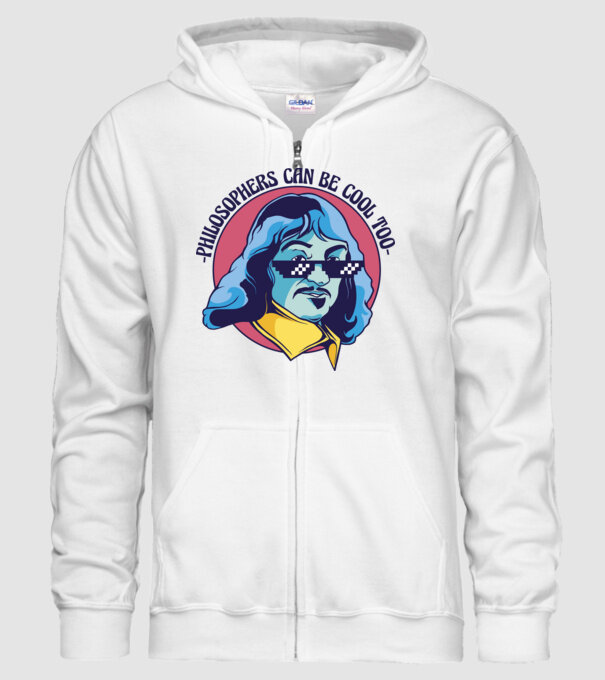 Chiar și Filozofii pot fi cool model alb pe tricou