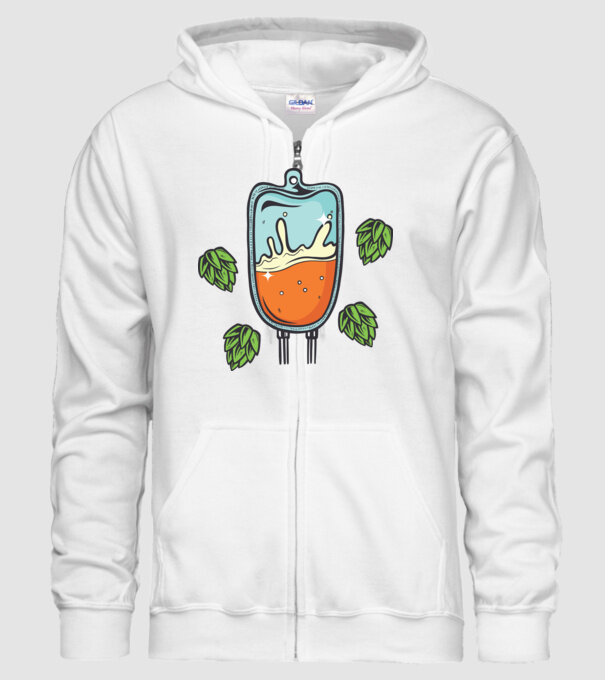 Grupa mea de sânge este IPA model alb pe tricou