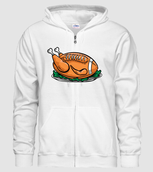 Fotbal american Curcan model alb pe tricou
