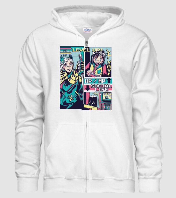 Anime Vaporwave benzi desenate model alb pe tricou