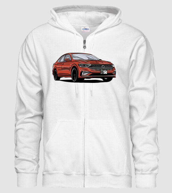 Mașină model alb pe tricou