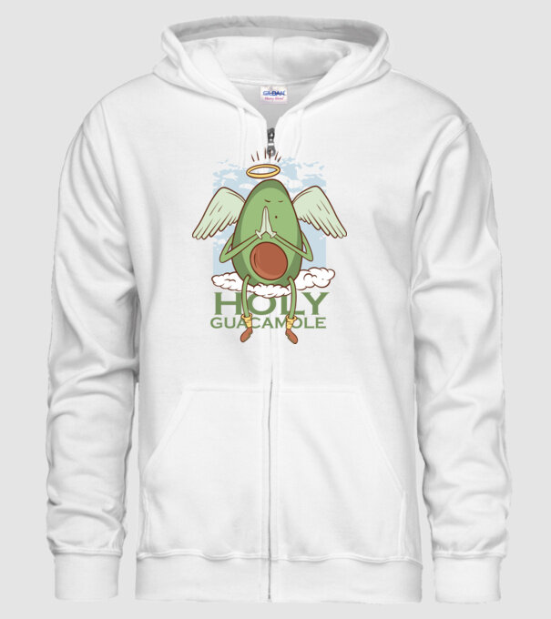Rai avocado model alb pe tricou
