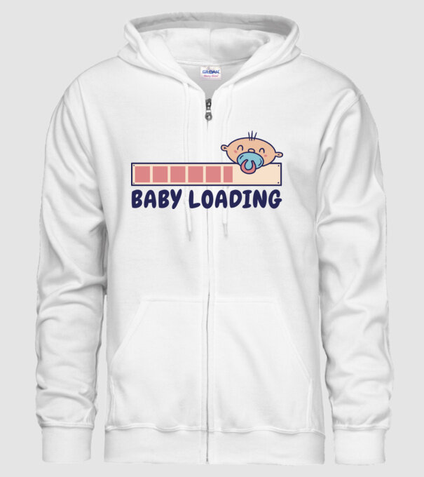 Bebe program încărcare model alb pe tricou