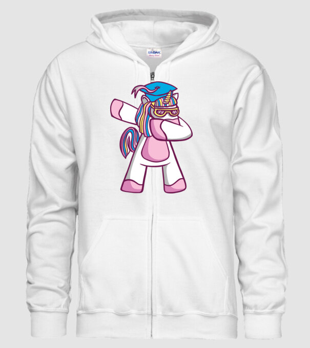 Unicorn Absolvent DAB model alb pe tricou