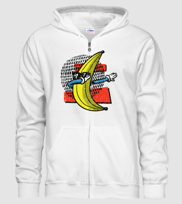 Banană DAB model alb pe tricou