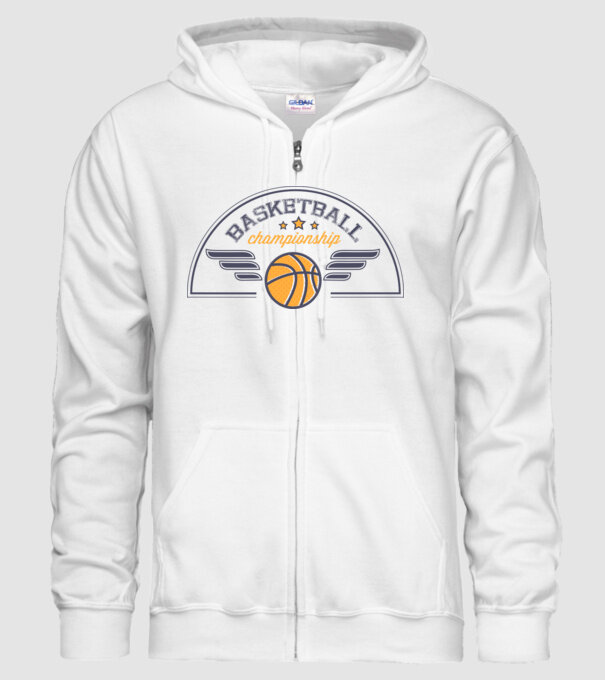 Basketball Championship model alb pe tricou
