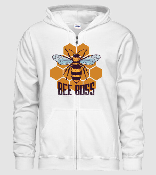 Bee Boss Șef Apicultor model alb pe tricou