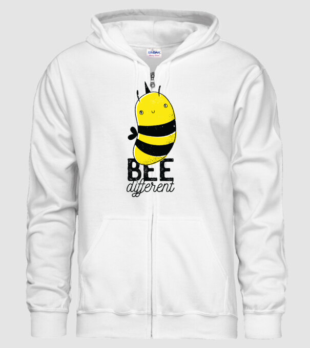 Bee different tricou albinuță model alb pe tricou