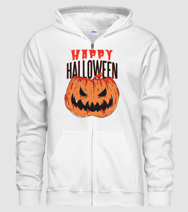 Happy Halloween Pumpkin model alb pe tricou