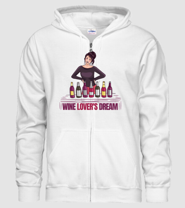 Degustare de vinuri model alb pe tricou