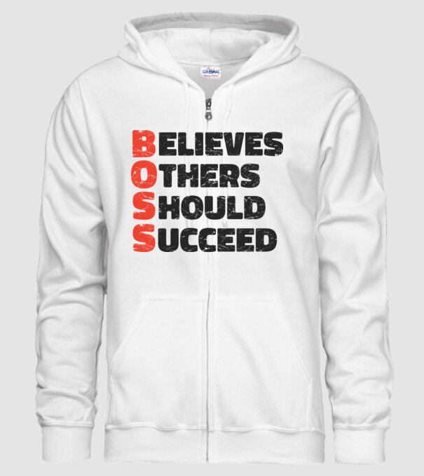 BOSS Șef model alb pe tricou