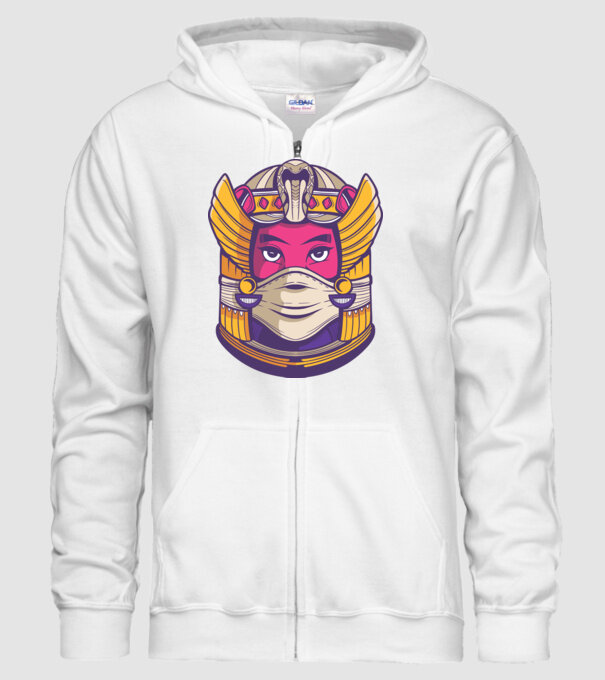 Cleopatra Mască model alb pe tricou