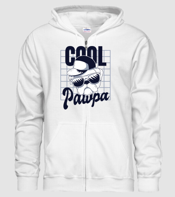 Cool Pawpa model alb pe tricou