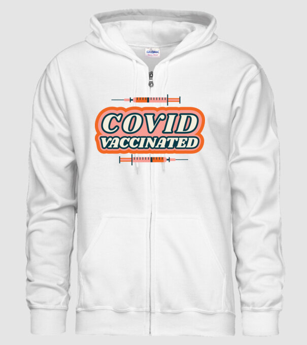 Vaccin Covid model alb pe tricou