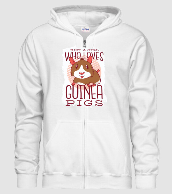Doar o fată care iubește porcușorii de Guineea model alb pe tricou