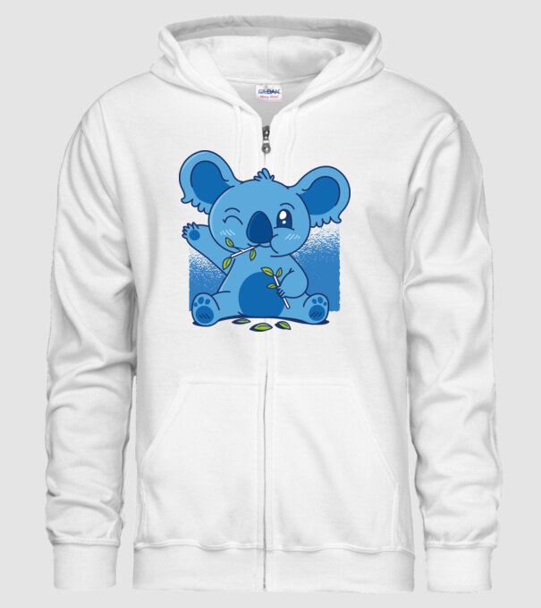 Koala drăguț model alb pe tricou