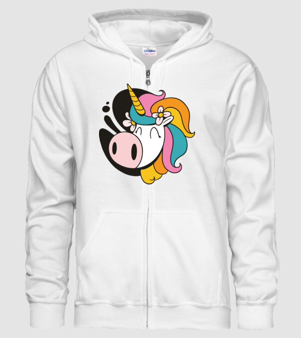 Unicorn drăguț model alb pe tricou