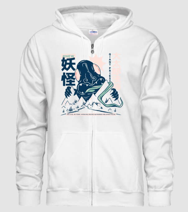 Daidarabotchi Yokai Anime model alb pe tricou