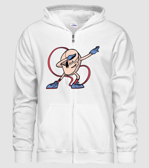 Șoarece DAB model alb pe tricou